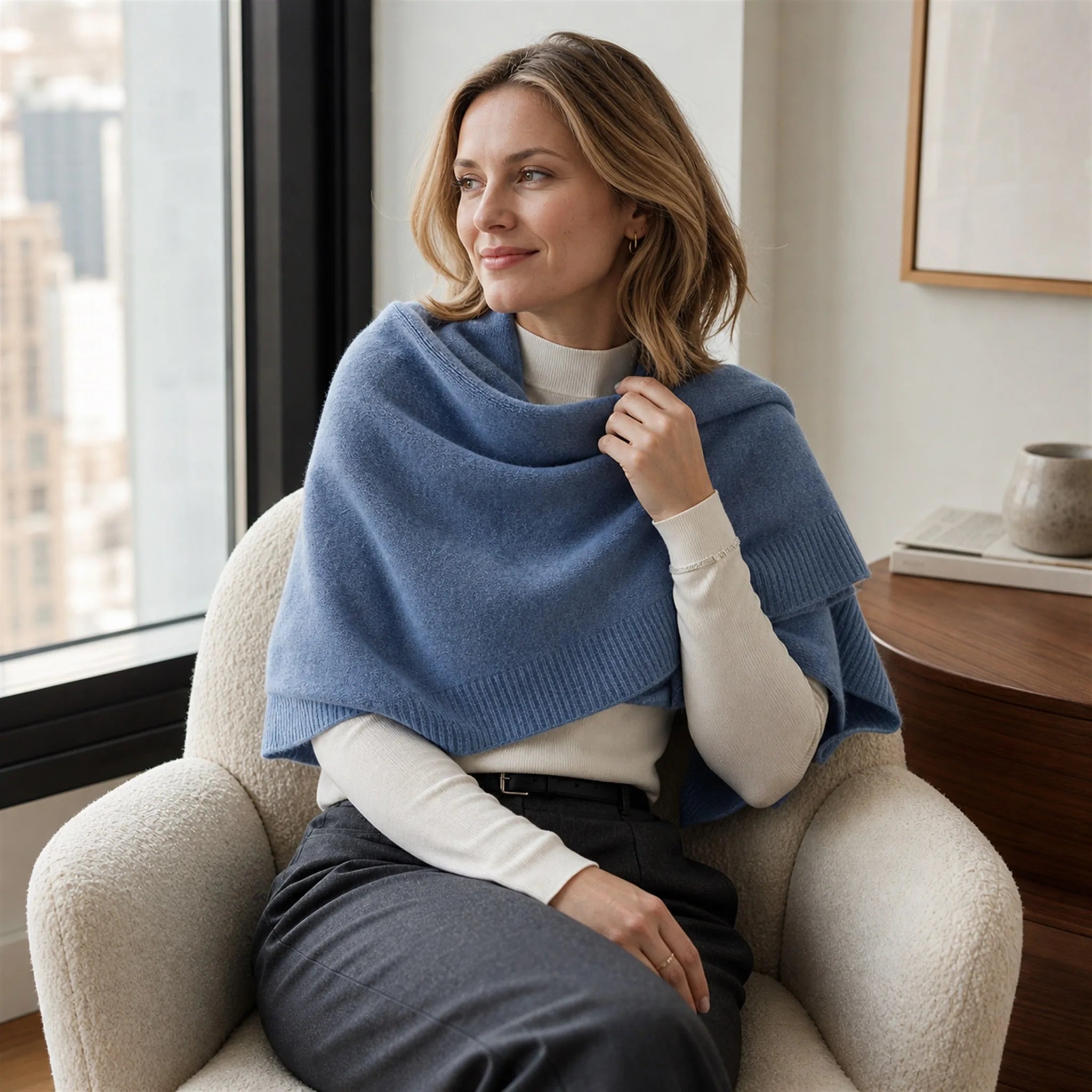 Audingull 100% Cashmere Lightweight Shawl Wrap for Women