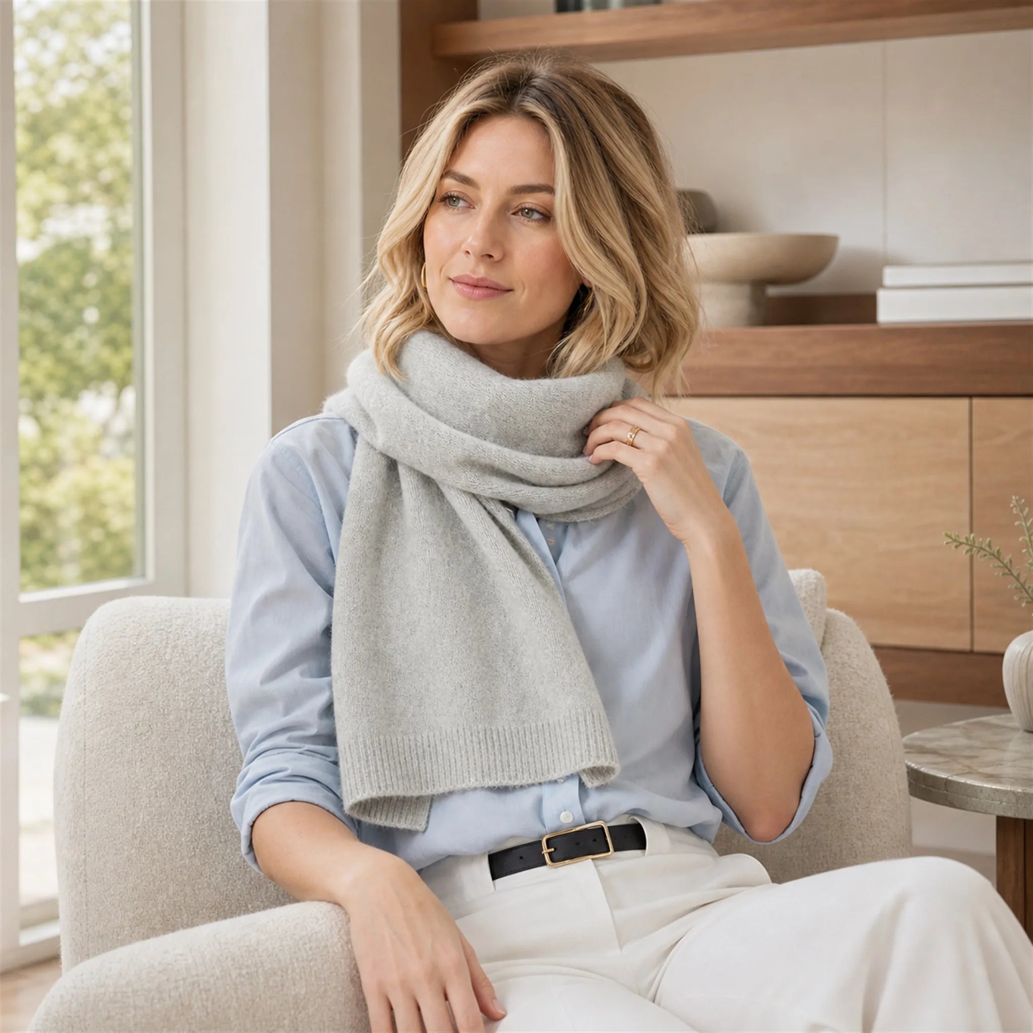 Audingull 100% Cashmere Lightweight Shawl Wrap for Women