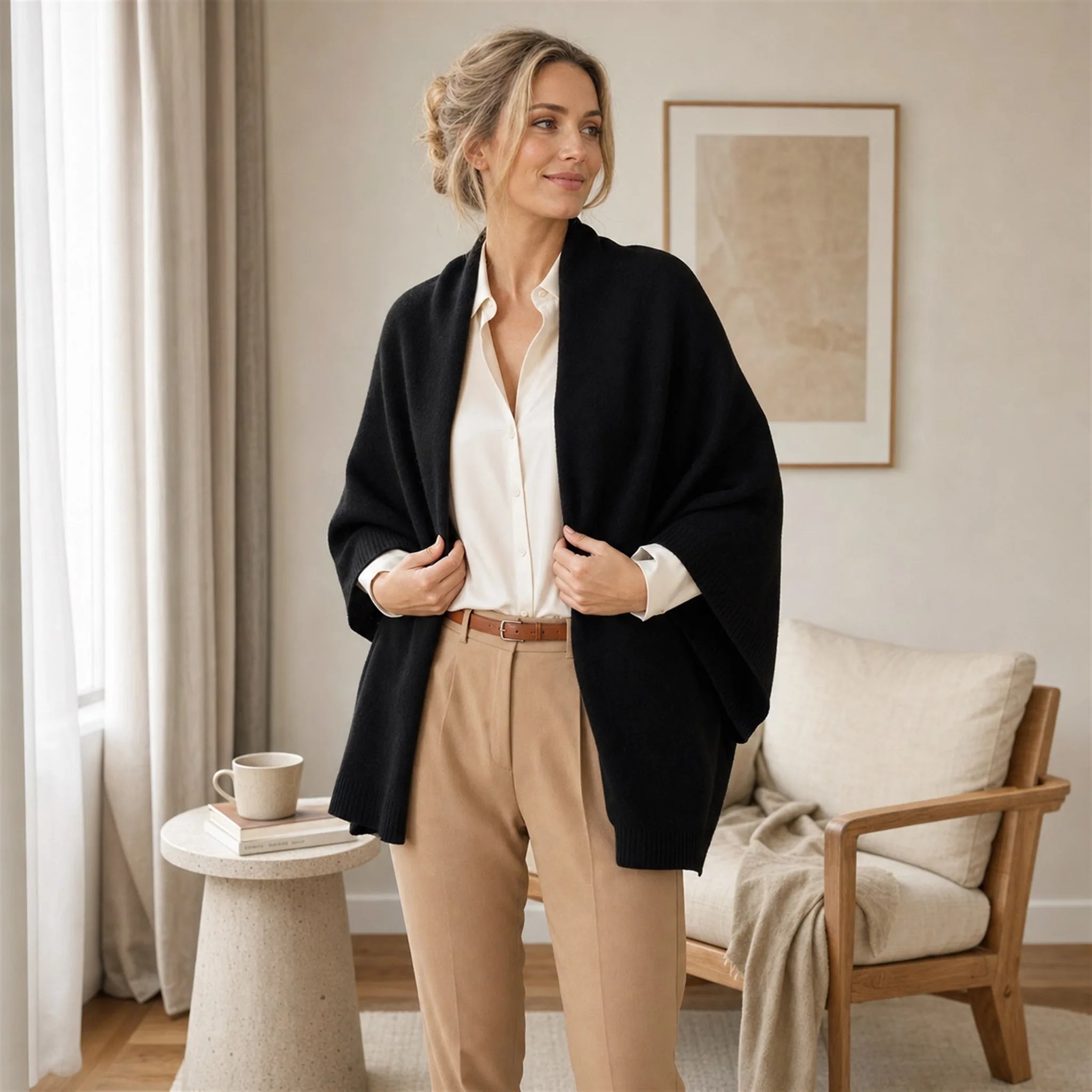 Audingull 100% Cashmere Lightweight Shawl Wrap for Women