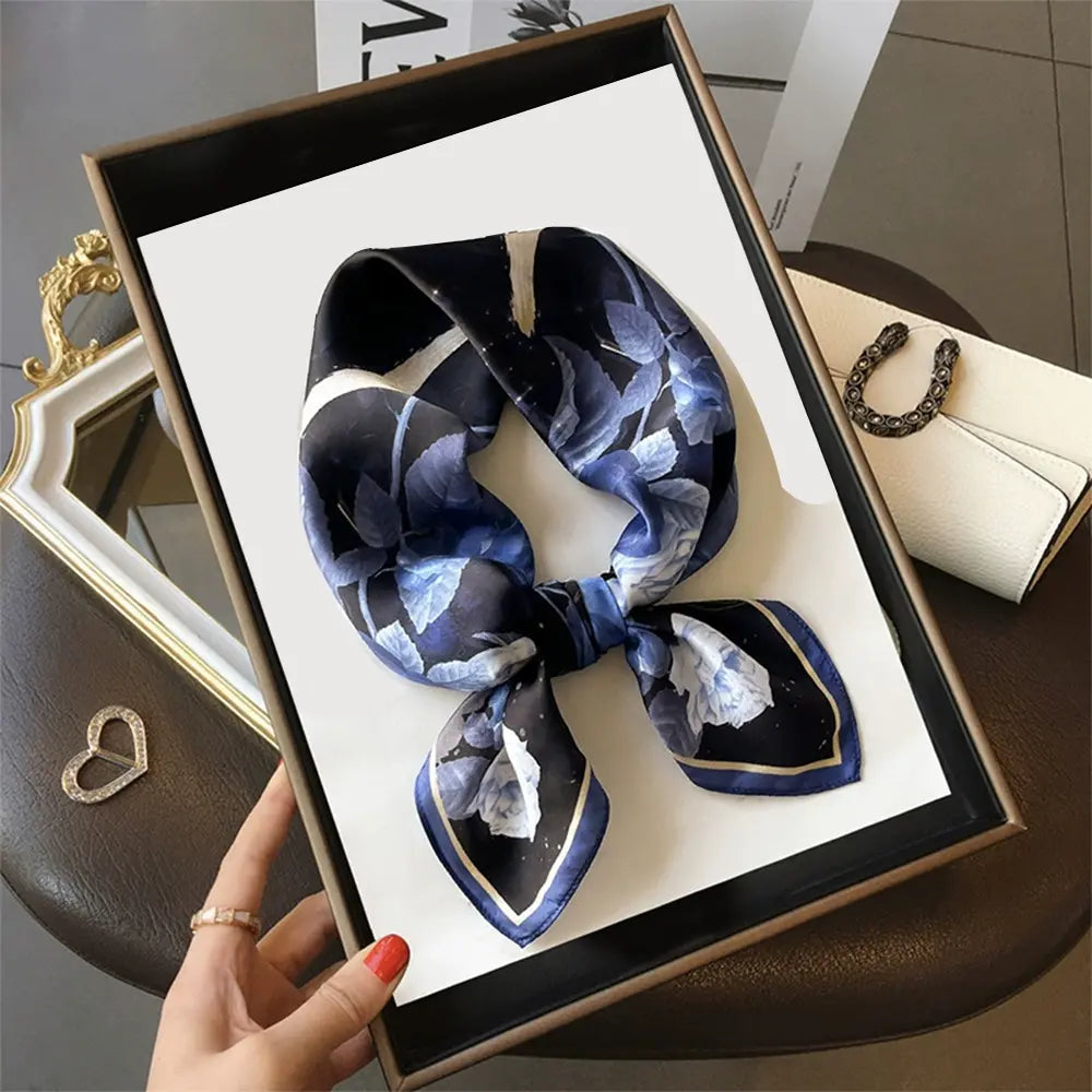 Audingull Square 100% Silk Scarf for Women Fashion