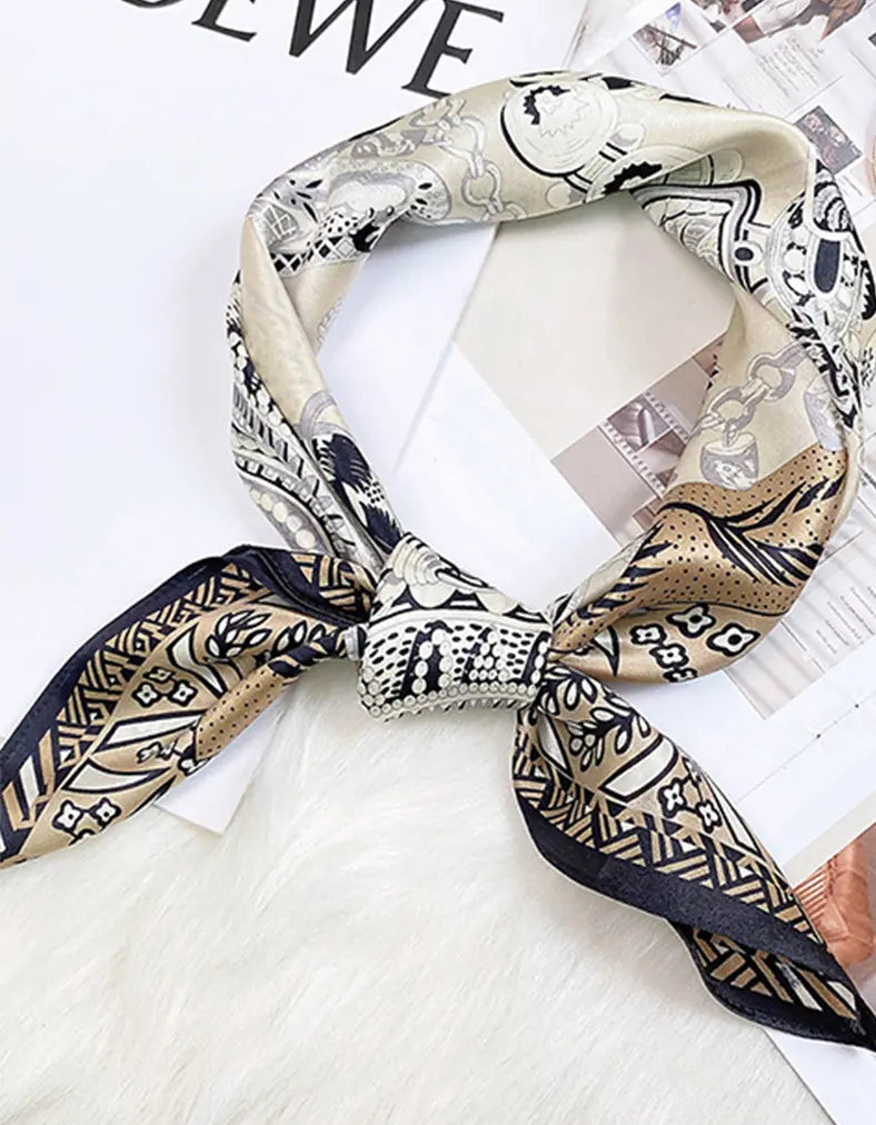 Audingull 100% Mulberry Silk Square Scarf