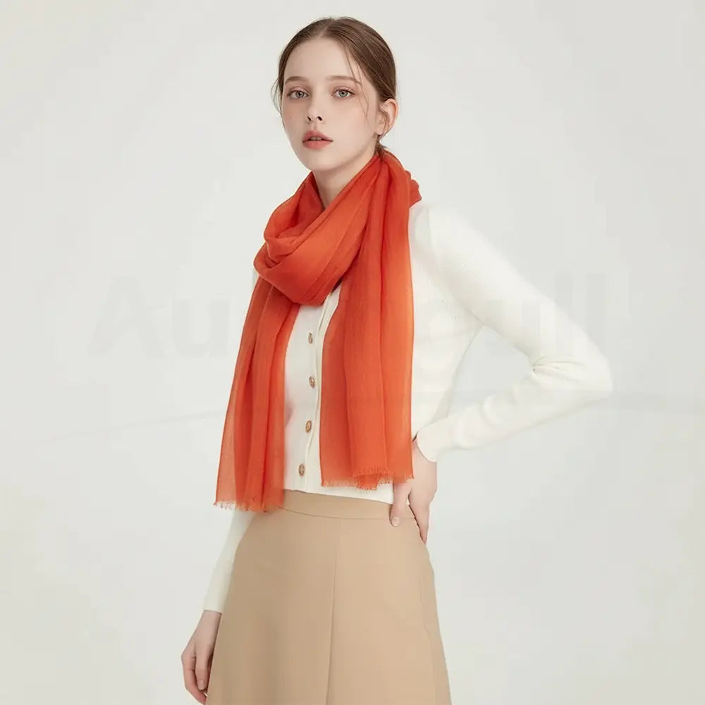 Audingull Soft Pure Cashmere Cloudweight Scarf Wrap