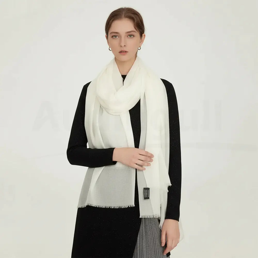 Audingull Soft Pure Cashmere Cloudweight Scarf Wrap