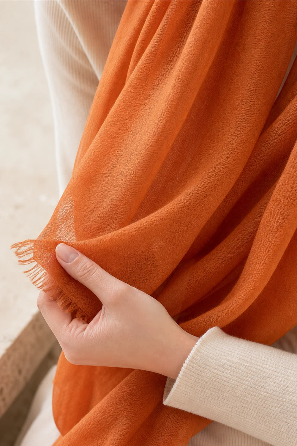 Audingull 100% Cashmere Lightweight Wrap Scarf for Women