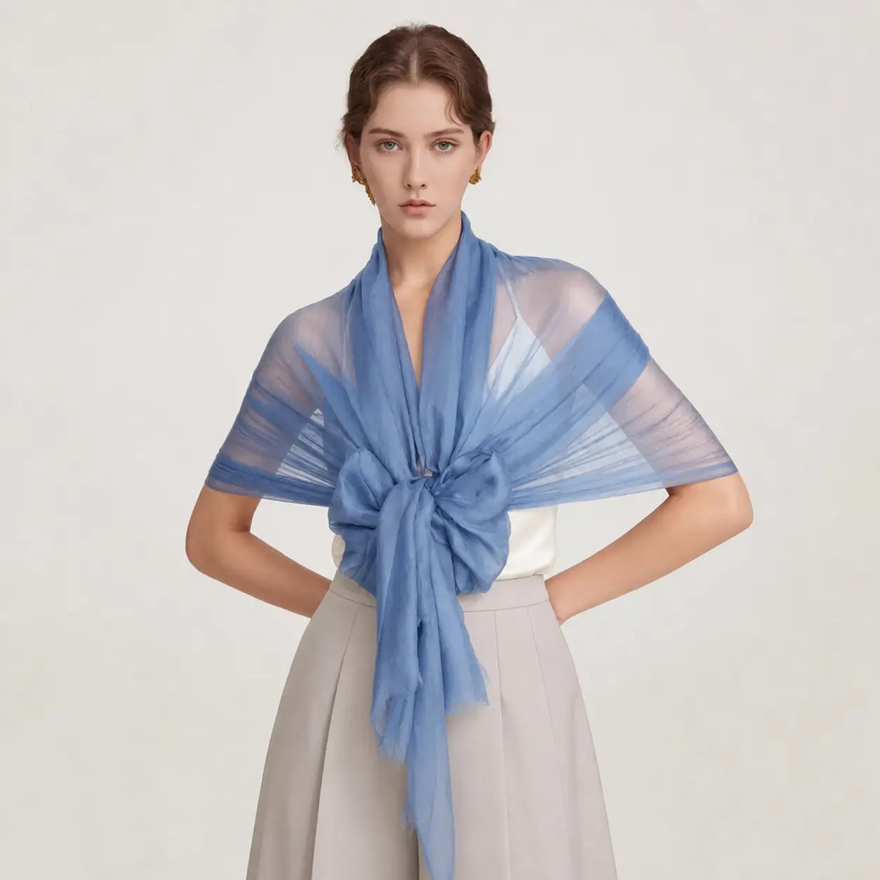 Audingull Soft 100% Cashmere Cloud-Light Scarf Wrap