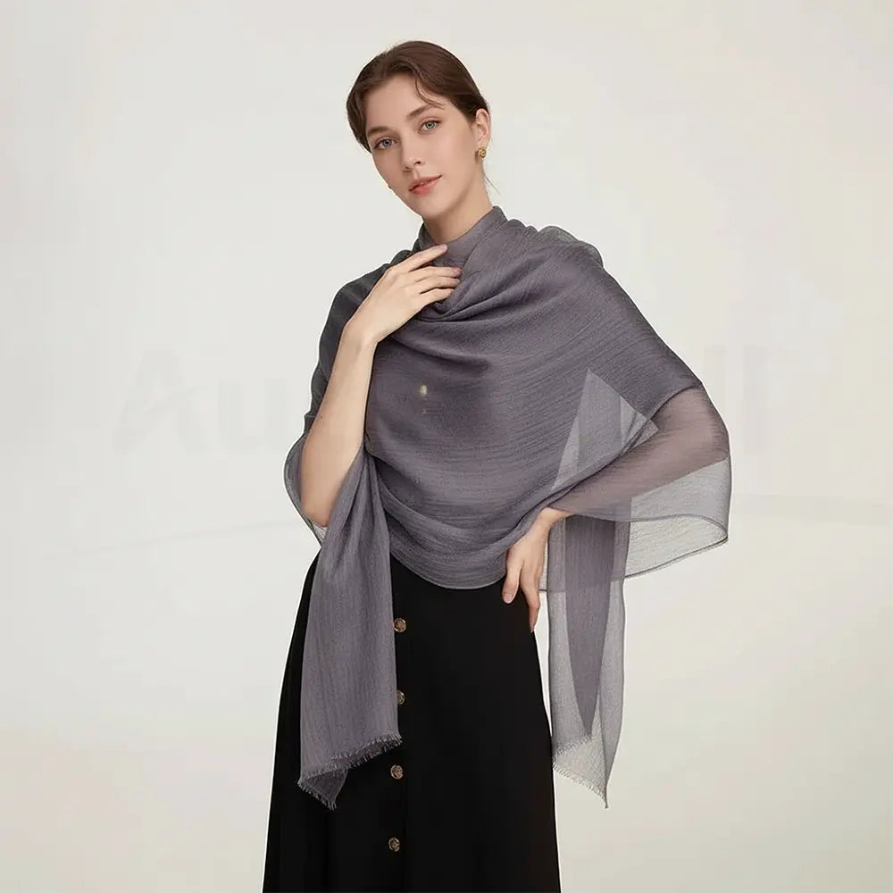 Audingull Soft Pure Cashmere Cloudweight Scarf Wrap