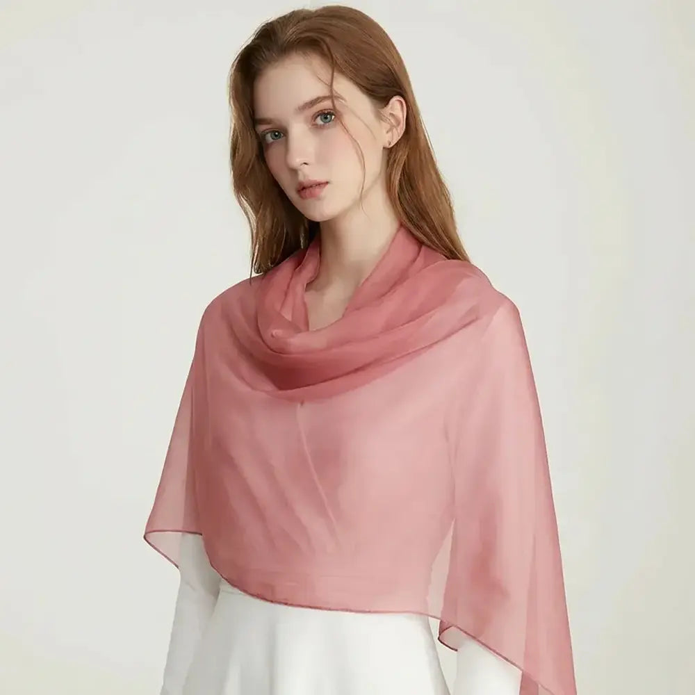 Audingull Lightweight 100% Mulberry Silk Scarf & Wrap