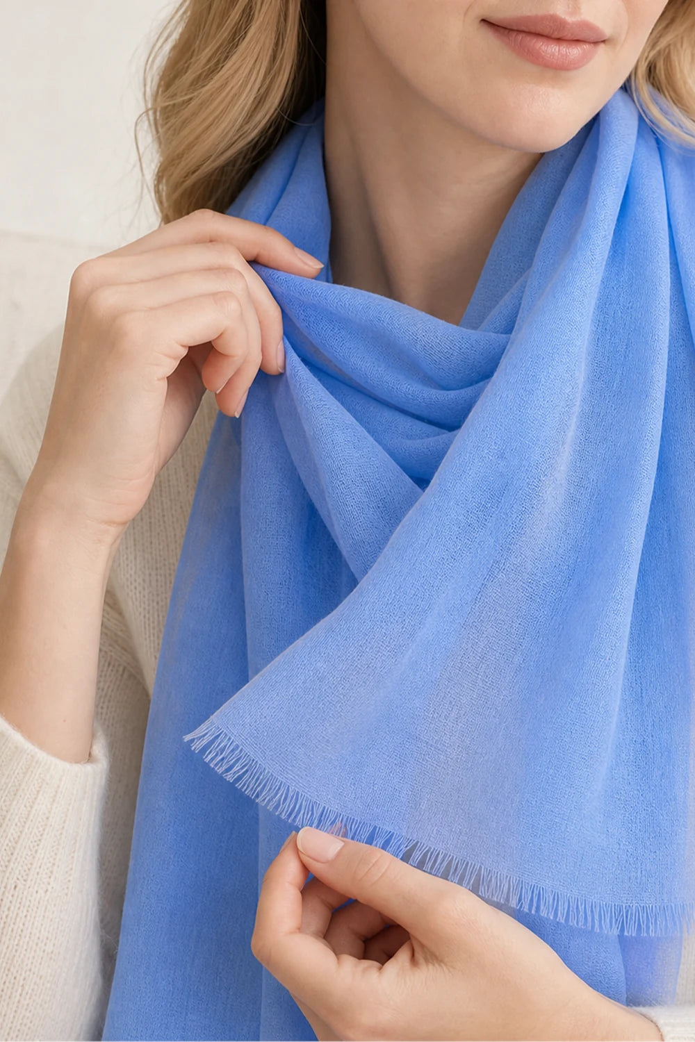 Audingull 100% Cashmere Lightweight Wrap Scarf for Women