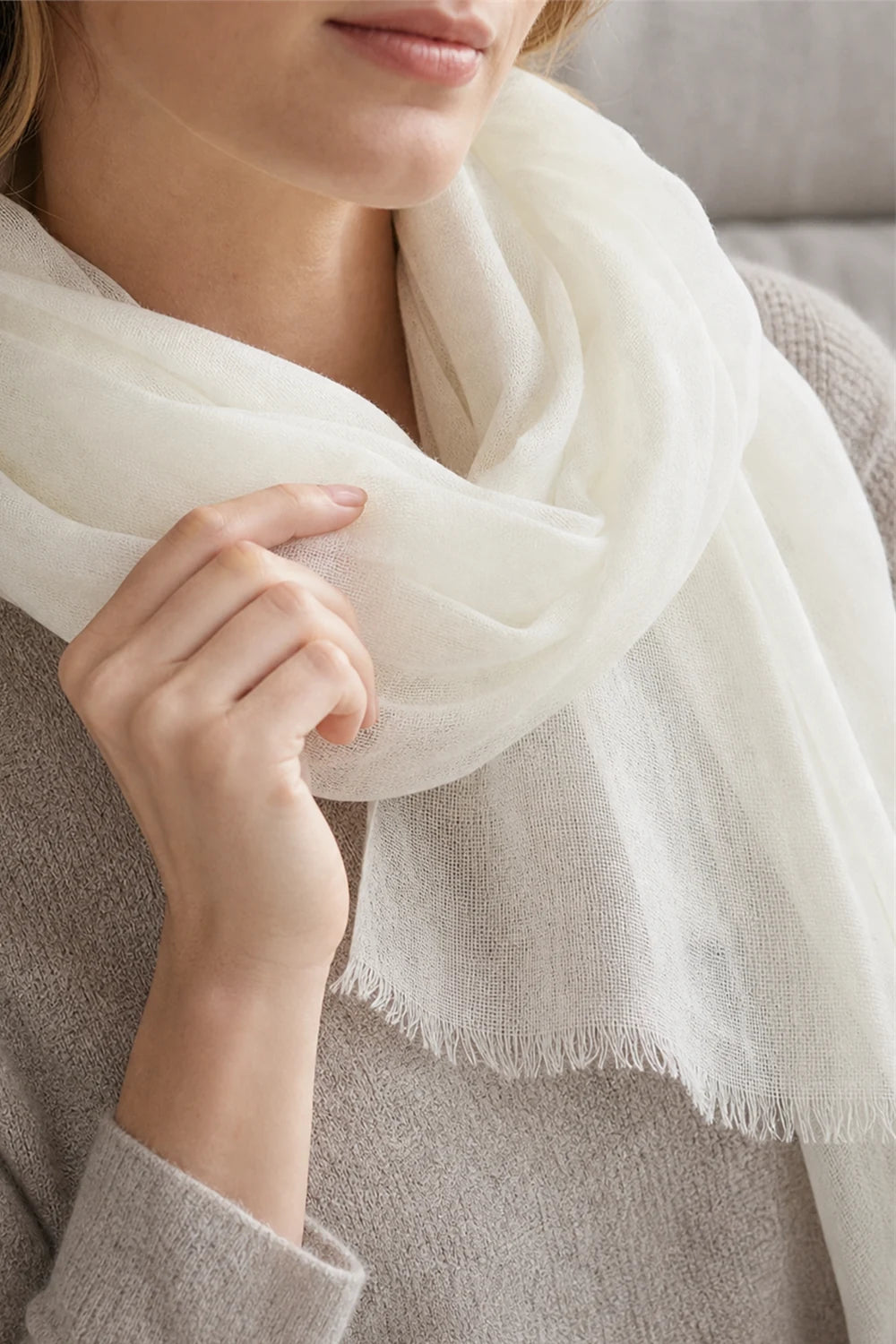 Audingull 100% Cashmere Lightweight Wrap Scarf for Women