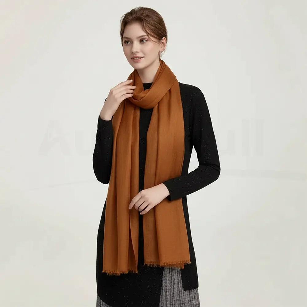 Audingull Soft 100% Cashmere Cloud-Light Scarf Wrap