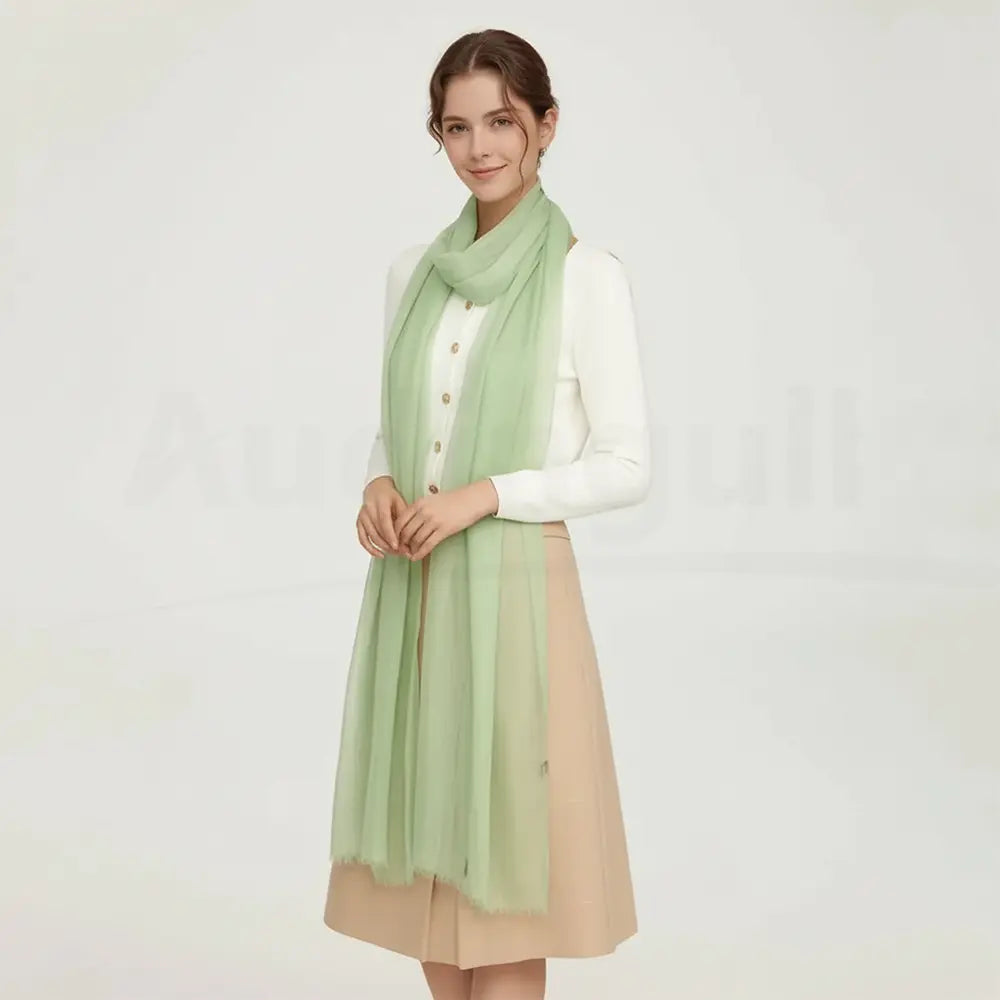 Audingull Soft 100% Cashmere Cloud-Light Scarf Wrap