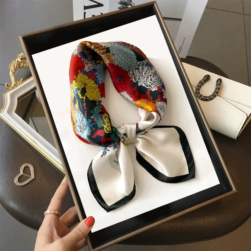 Audingull 100% Mulberry Silk Scarf for Women