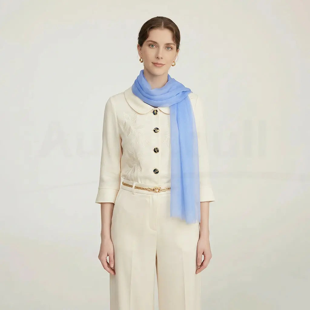 Audingull Soft 100% Cashmere Cloud-Light Scarf Wrap