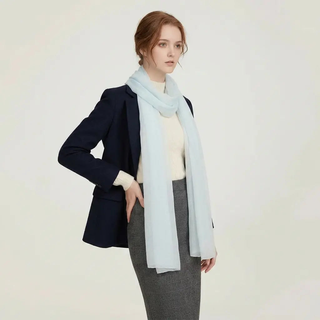 Audingull Soft 100% Cashmere Cloud-Light Scarf Wrap