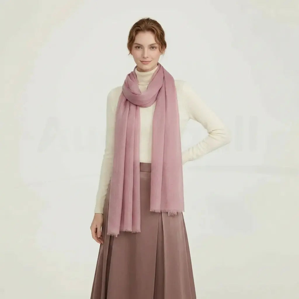 Audingull Soft 100% Cashmere Cloud-Light Scarf Wrap