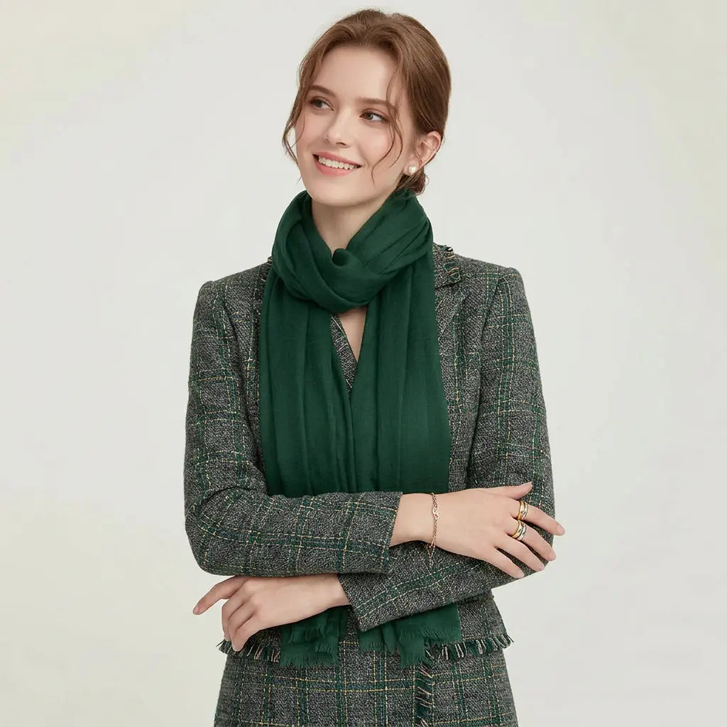 Audingull Soft 100% Cashmere Cloud-Light Scarf Wrap