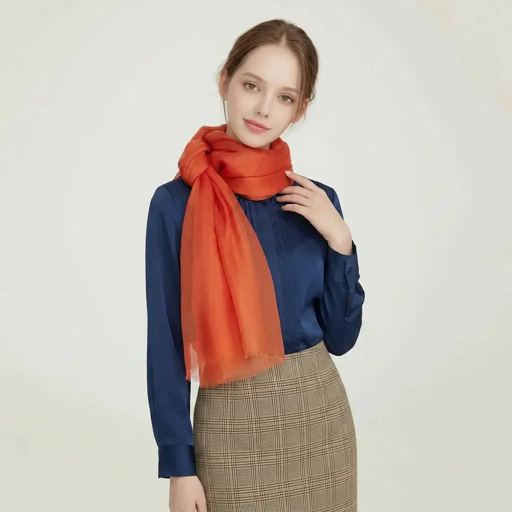 Audingull Soft 100% Cashmere Cloud-Light Scarf Wrap