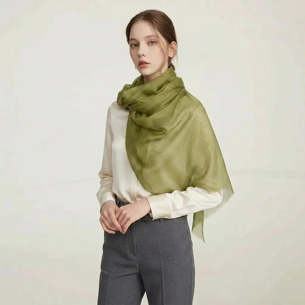 Audingull Soft 100% Cashmere Cloud-Light Scarf Wrap