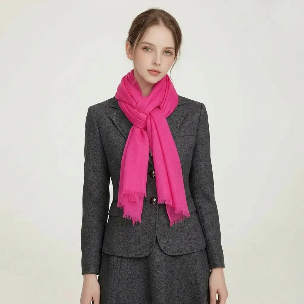 Audingull Soft 100% Cashmere Cloud-Light Scarf Wrap