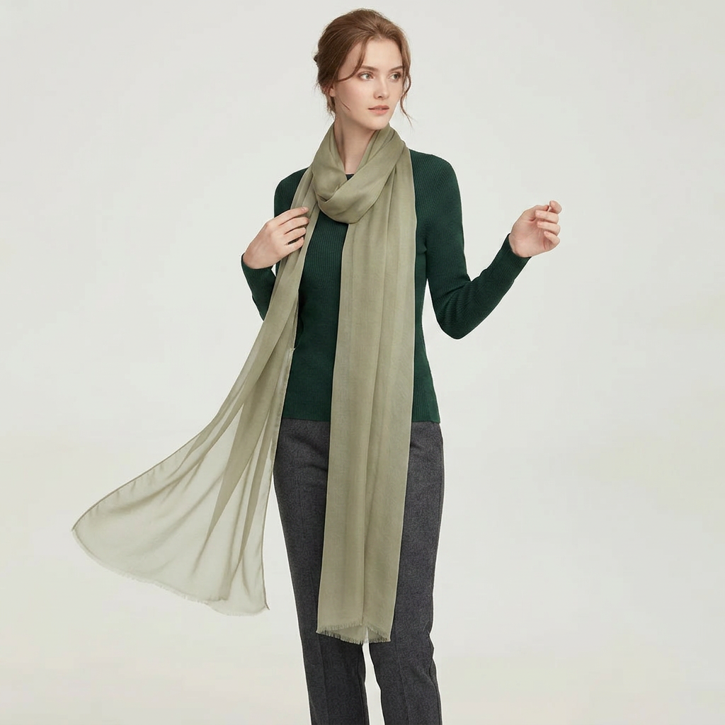 Audingull Soft 100% Cashmere Cloud-Light Scarf Wrap