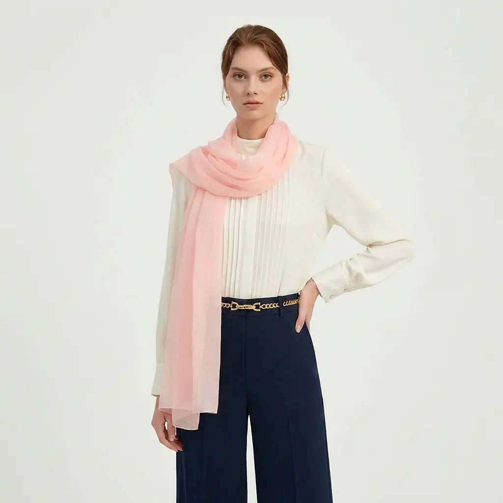 Audingull Soft 100% Cashmere Cloud-Light Scarf Wrap