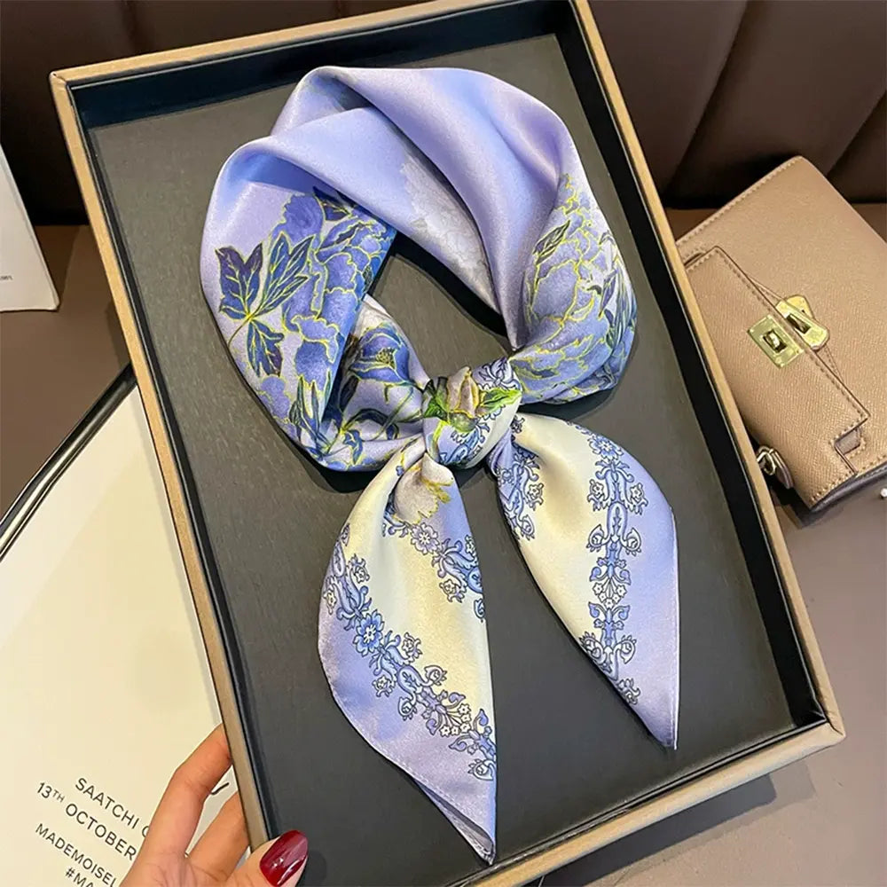Audingull Lightweight Women's 100% Silk Scarf for Spring and Summer