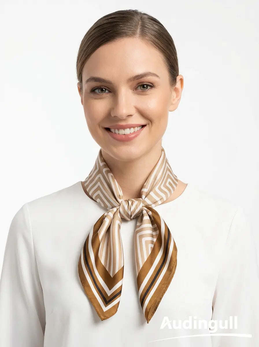 Audingull 100% Mulberry Silk Square Scarf