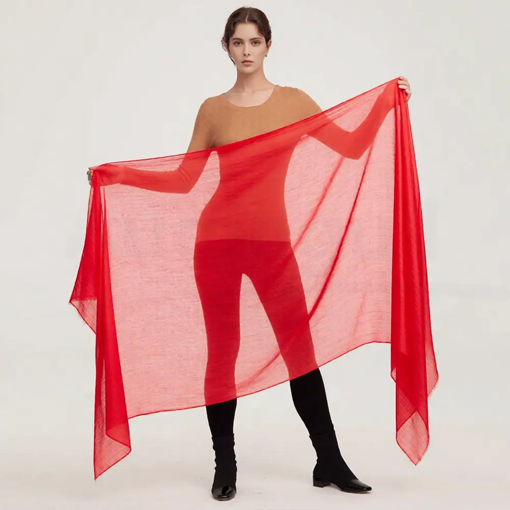 Audingull Soft Pure Cashmere Cloudweight Scarf Wrap