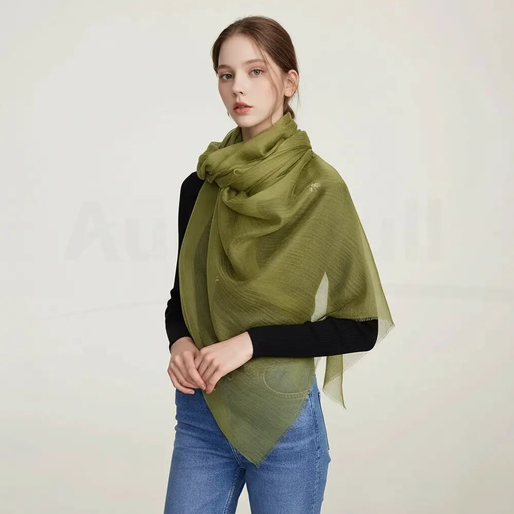 Audingull Soft Pure Cashmere Cloudweight Scarf Wrap