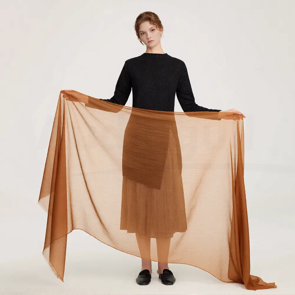 Audingull Soft Pure Cashmere Cloudweight Scarf Wrap