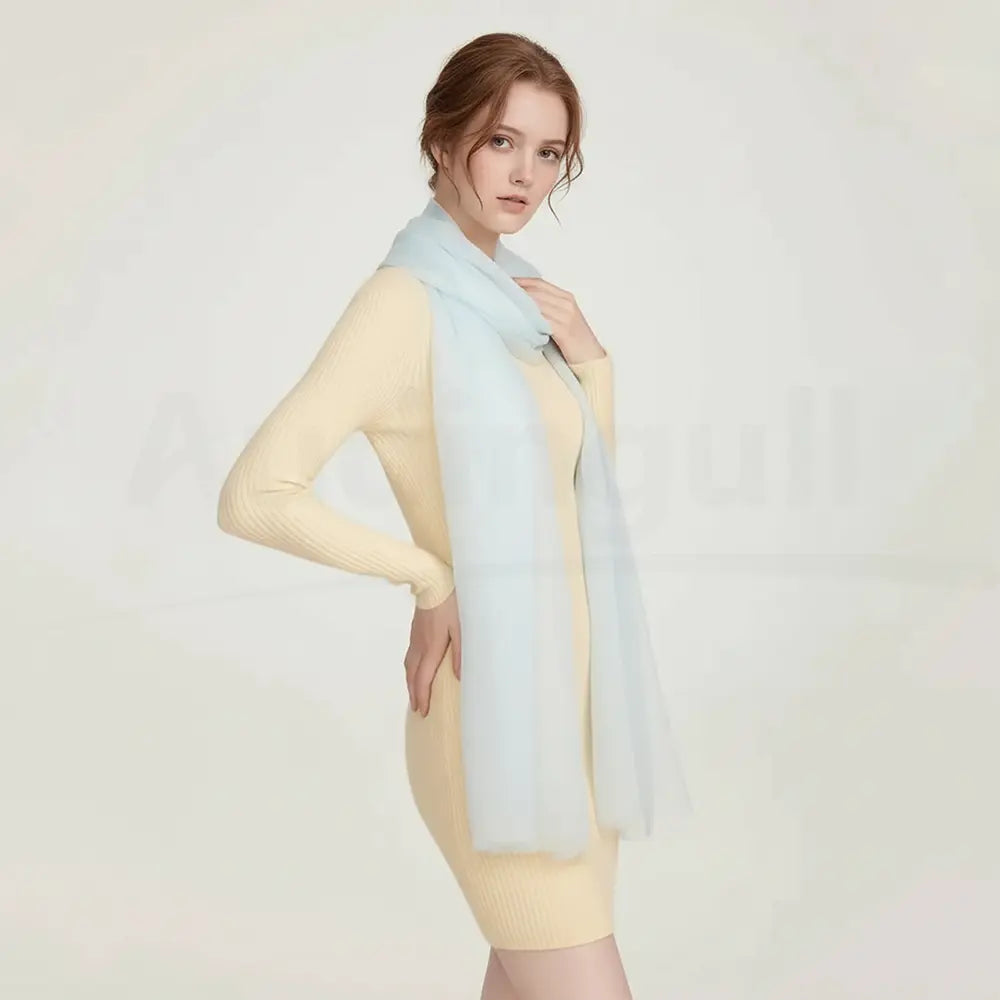 Audingull Soft 100% Cashmere Cloud-Light Scarf Wrap