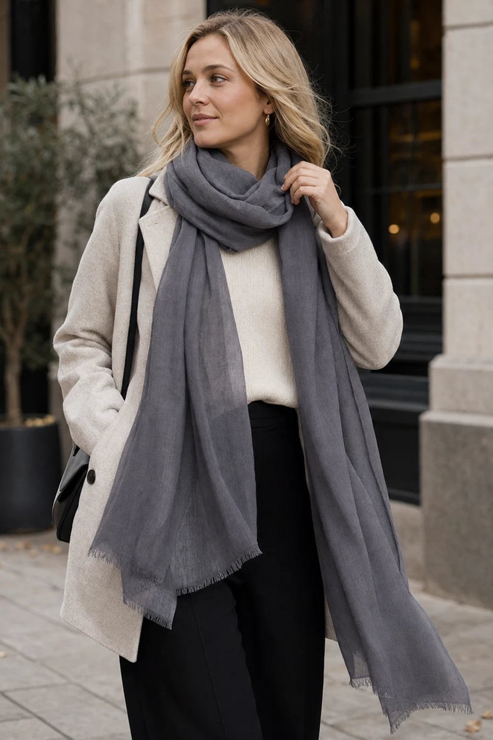 Audingull 100% Cashmere Lightweight Wrap Scarf for Women