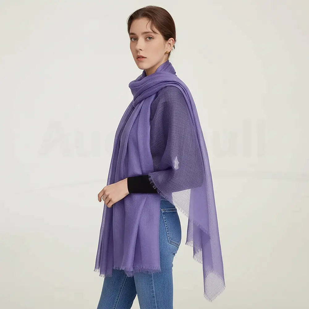 Audingull Soft 100% Cashmere Cloud-Light Scarf Wrap