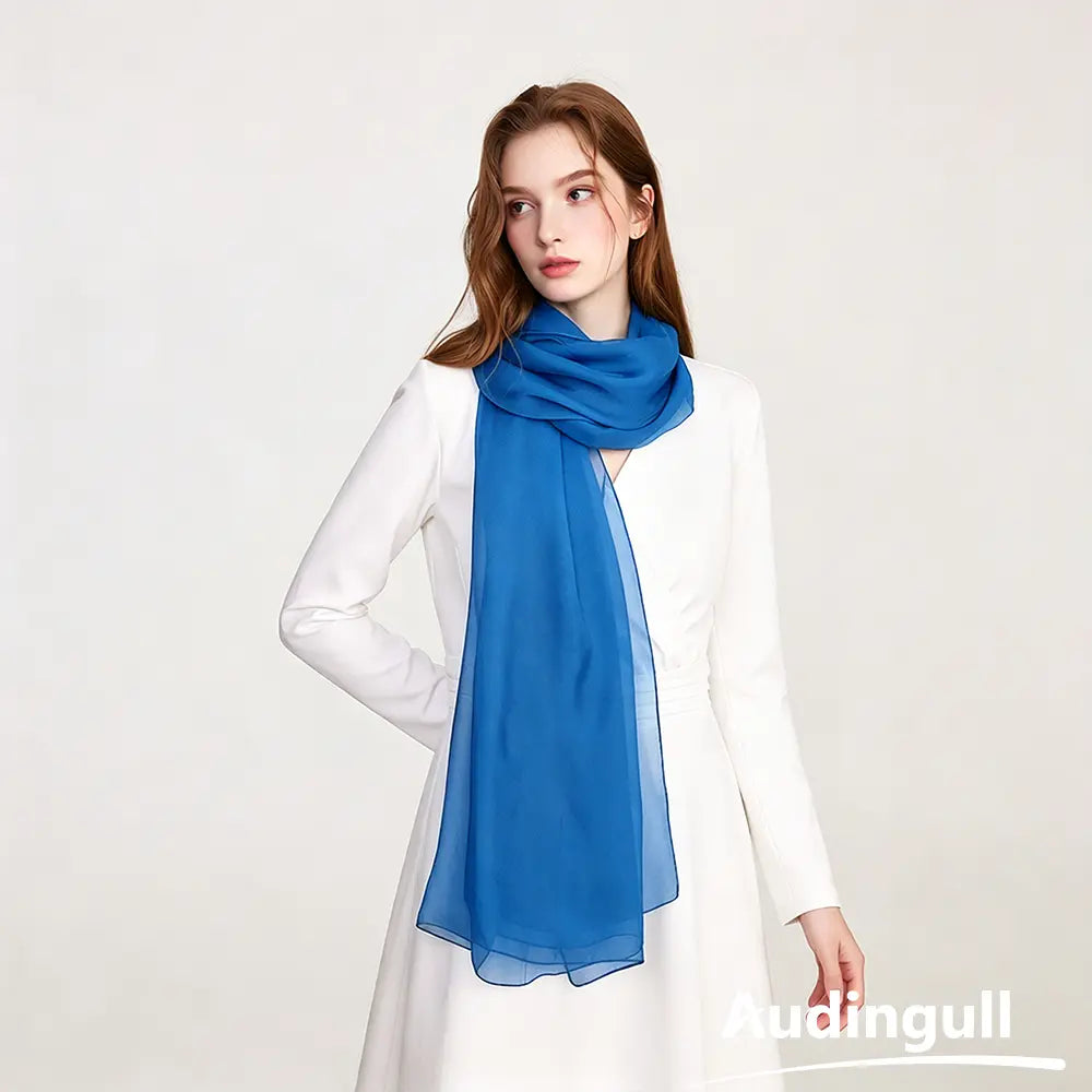 Audingull Lightweight 100% Mulberry Silk Scarf & Wrap