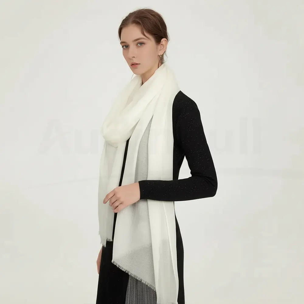 Audingull Soft Pure Cashmere Cloudweight Scarf Wrap