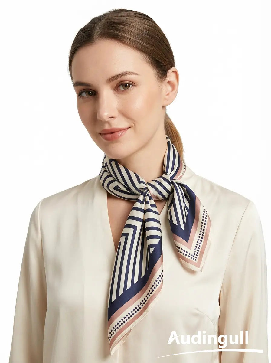Audingull 100% Mulberry Silk Square Scarf