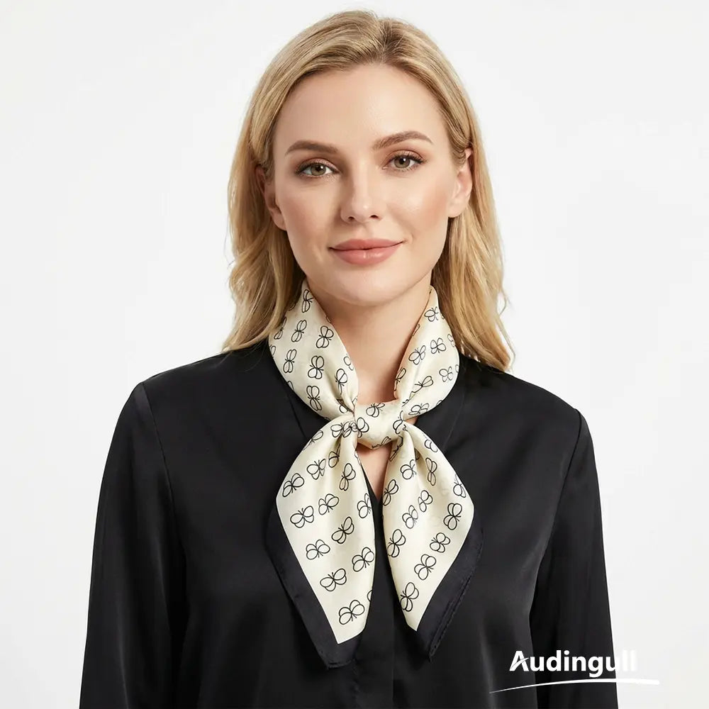 Audingull 100% Mulberry Silk Scarf for Women