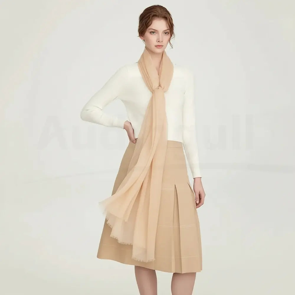 Audingull Soft Pure Cashmere Cloudweight Scarf Wrap