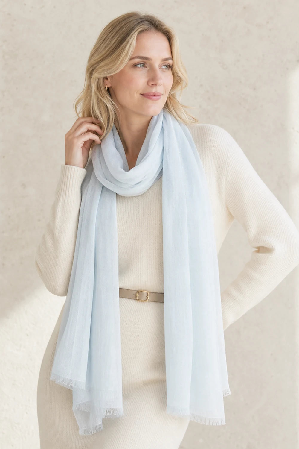 Audingull 100% Cashmere Lightweight Wrap Scarf for Women