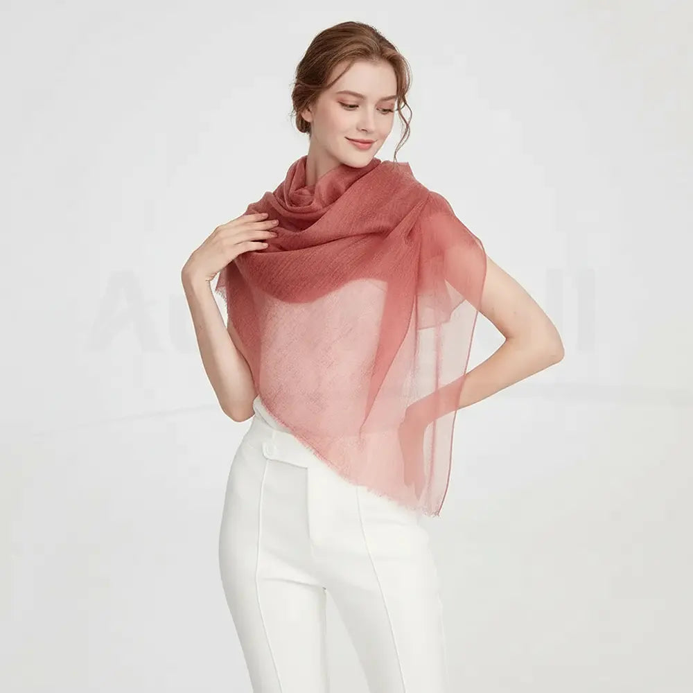 Audingull Soft Pure Cashmere Cloudweight Scarf Wrap