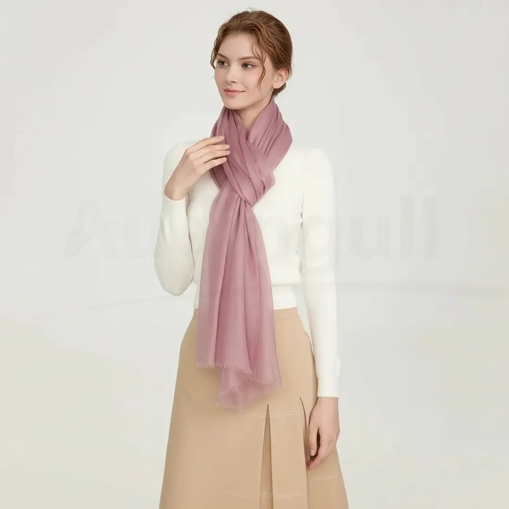 Audingull Soft Pure Cashmere Cloudweight Scarf Wrap