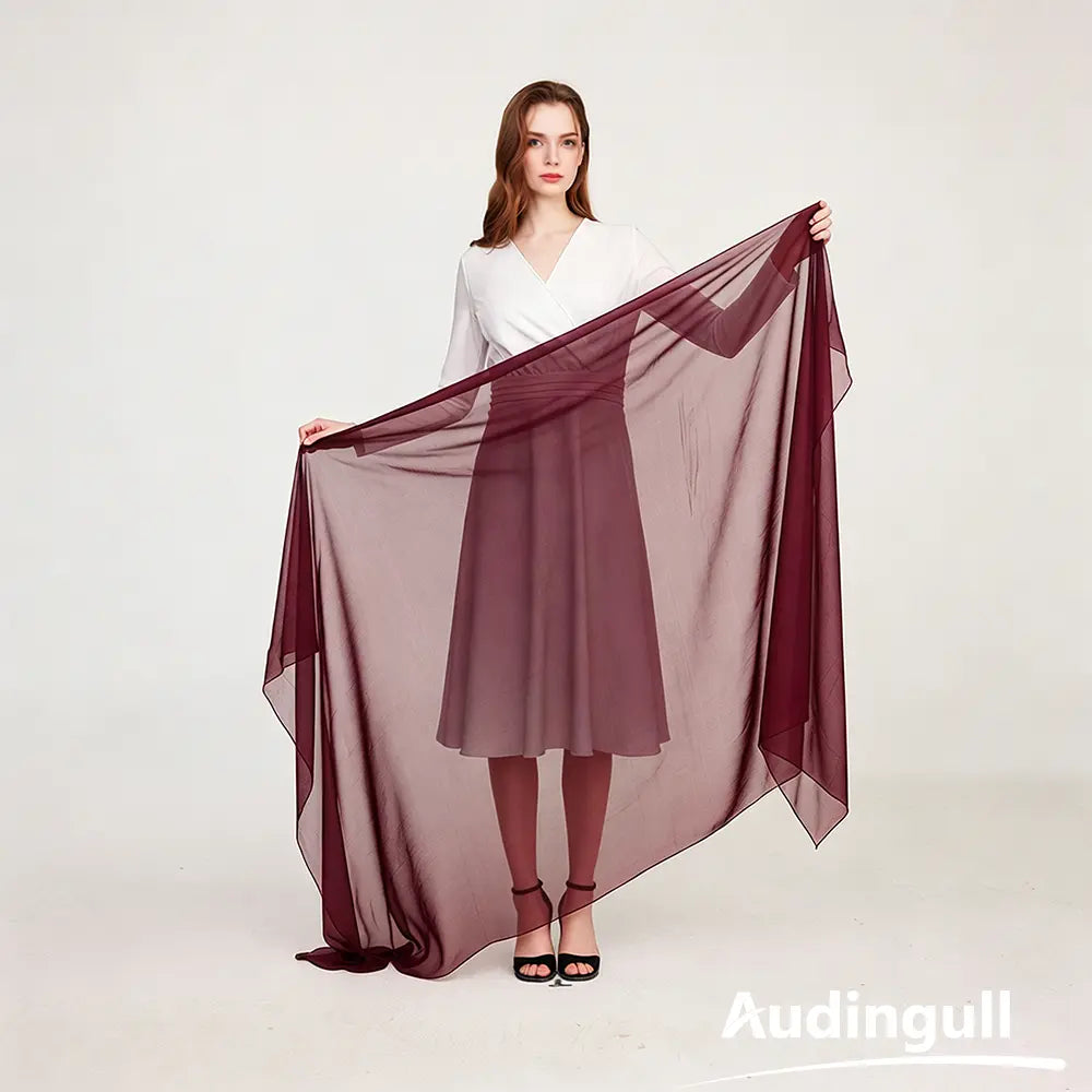 Audingull Lightweight 100% Mulberry Silk Scarf & Wrap
