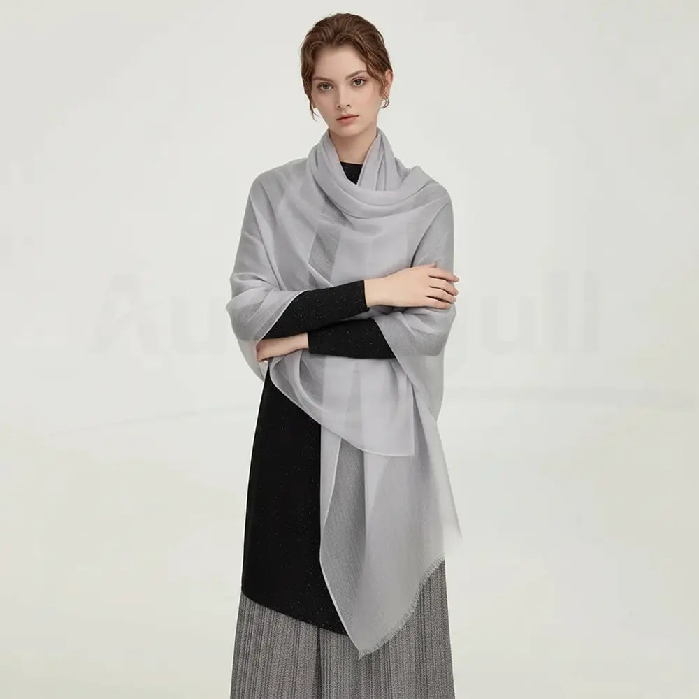 Audingull Soft Pure Cashmere Cloudweight Scarf Wrap