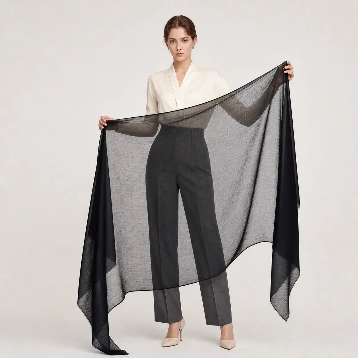 Audingull Soft 100% Cashmere Cloud-Light Scarf Wrap