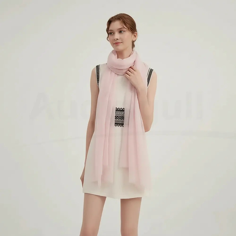 Audingull Soft Pure Cashmere Cloudweight Scarf Wrap