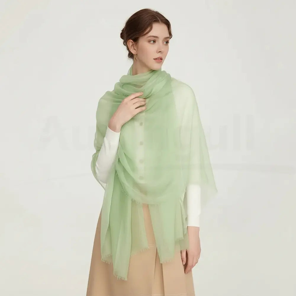 Audingull Soft 100% Cashmere Cloud-Light Scarf Wrap