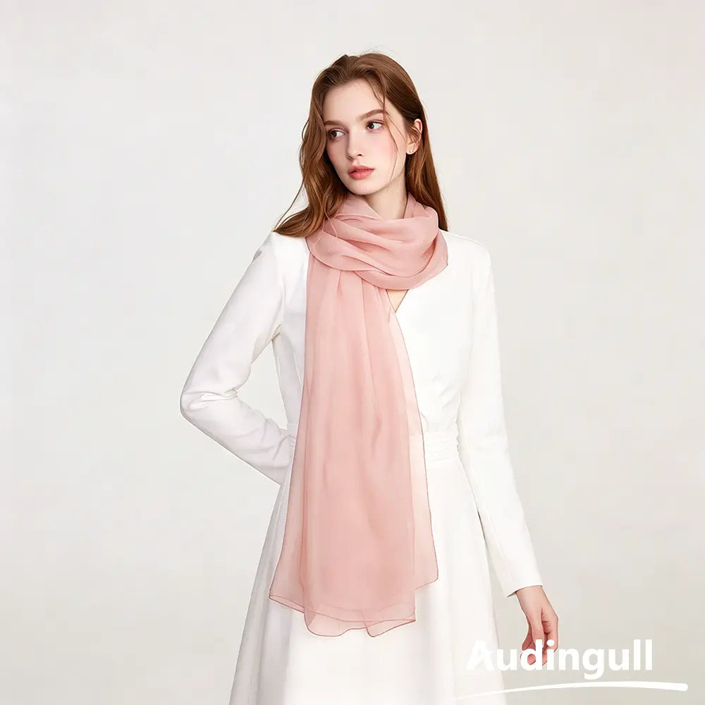 Audingull Lightweight 100% Mulberry Silk Scarf & Wrap