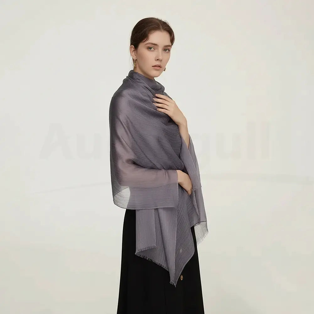 Audingull Soft 100% Cashmere Cloud-Light Scarf Wrap