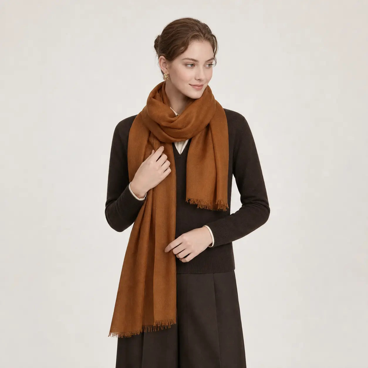 Audingull Soft 100% Cashmere Cloud-Light Scarf Wrap