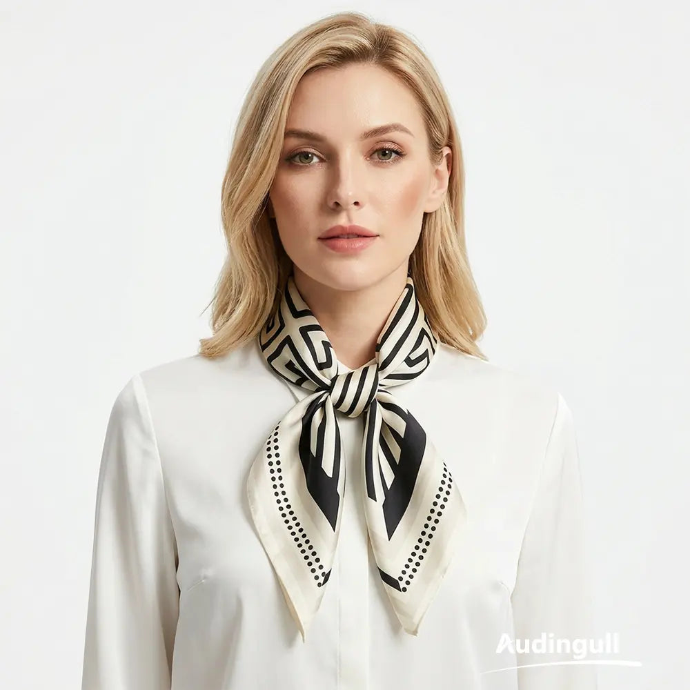 Audingull 100% Mulberry Silk Scarf for Women